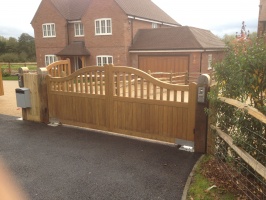 Slider 2 Hardwood Gates Supplied and Fitted