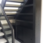 Hoff House black Oak built in under stairs cupboard. Basingstoke jpg 3