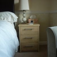 Built in bedroom furniture and vanity desk Matching bedside table