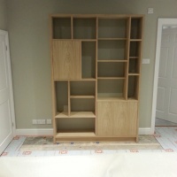 Childrens bedroom storage and display unit