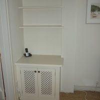 Hand buiult corner cupboard