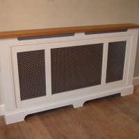 Handmade Radiator Cover with Brass Grile