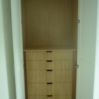 Internal Wardrobe Draws and hanginbg rail.