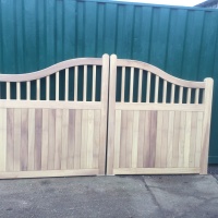 Hand crafted Iroko Wooden Gates