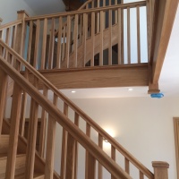 Stair case galleried landing in Oak