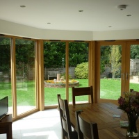 Timber Exterior French Doors to Summer Room