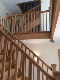 Stair case galleried landing in Oak